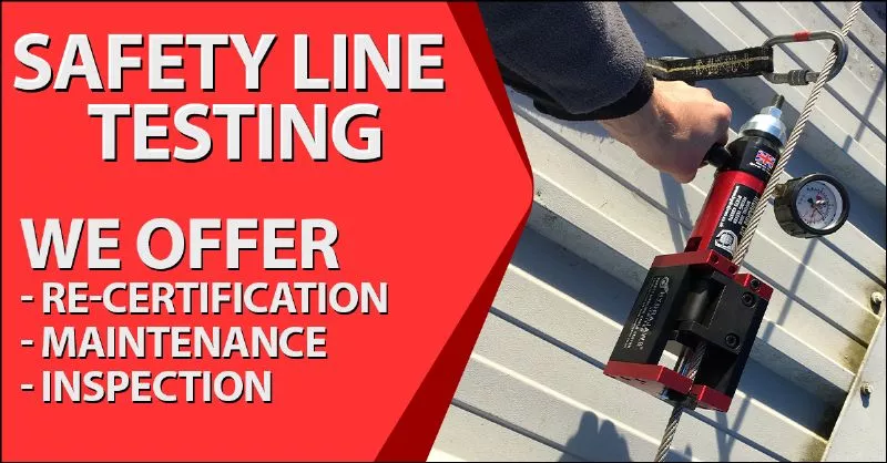 Safety Line Testing Harrogate Industrial Roofing - Harrogate, Yorkshire
